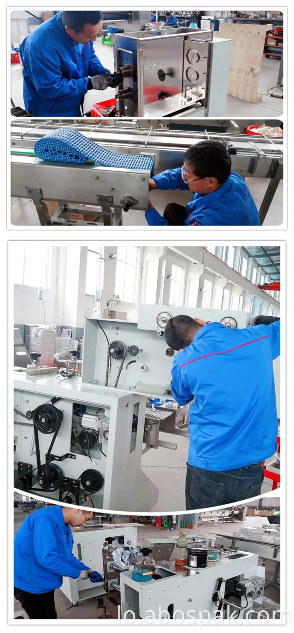 SUS 304 Automatic Flow Plasatic Bag Packing Packing Line Machine for Hotel / Laundry / Washing Soap
